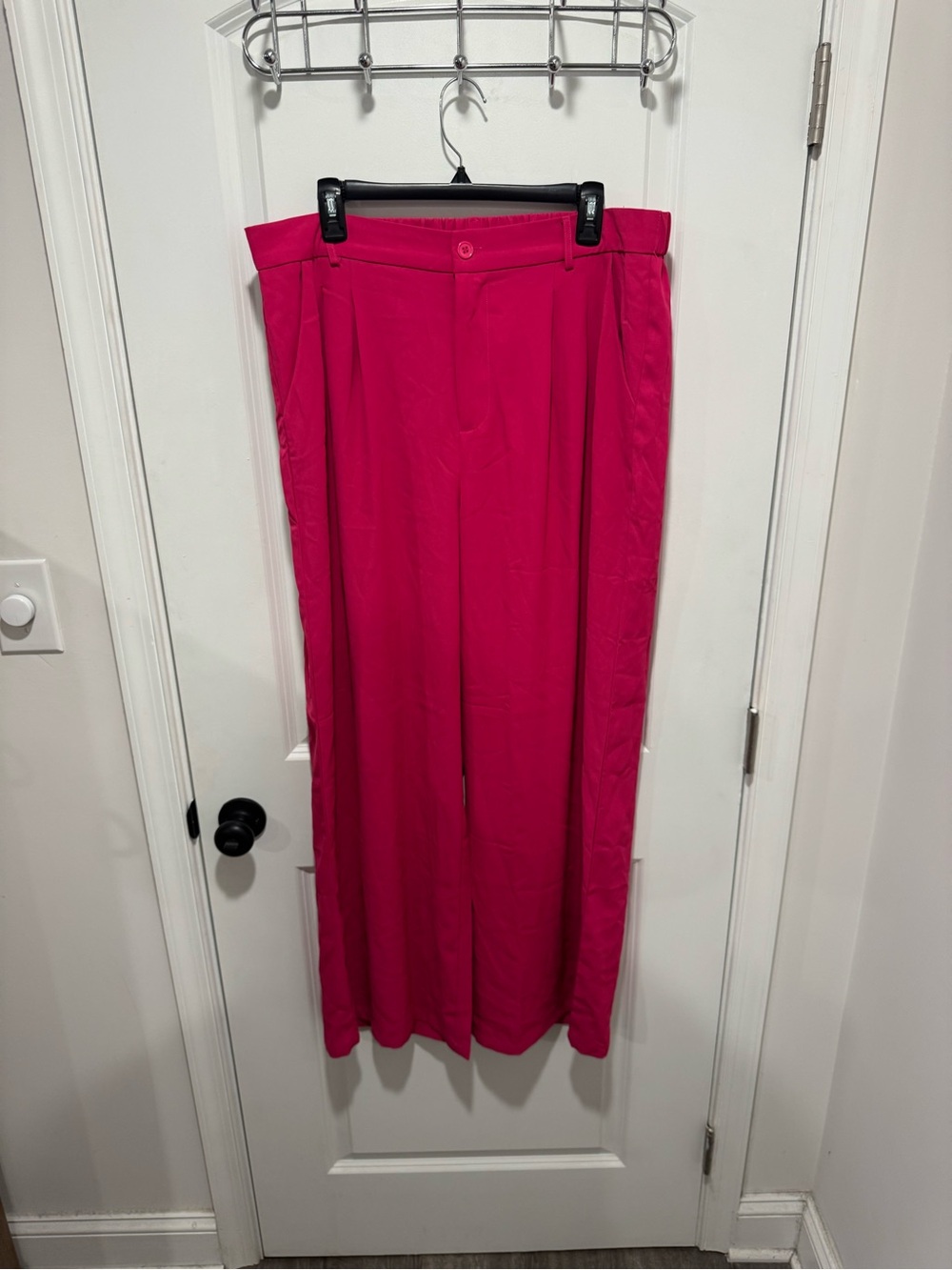 Amazon Women's wide leg pants, in Bright Fuchsia Pink